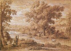 Le berger et la bergère (Claude Gellée) - Muzeo.com