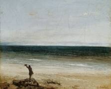 Le bord de mer à Palavas (Gustave Courbet) - Muzeo.com