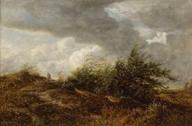 Le buisson courbé par l'orage (Hector Allemand) - Muzeo.com