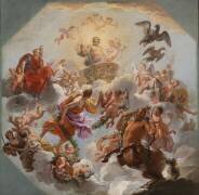 Le char de Jupiter entre la Justice et la Piété (Noël-Nicolas Coypel) - Muzeo.com