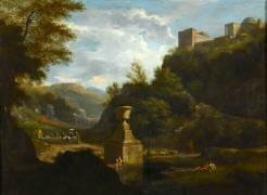 Le Chemin de Riccio près d'Albano (Adriaen van der Cabel) - Muzeo.com