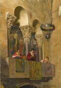 Le Comte de Toulouse, Raymond VI, en prière dans une église (Jean-Paul Laurens) - Muzeo.com