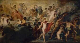 Le Conseil des dieux pour les mariages espagnols, dit autrefois : le gouvernement de la reine (Pierre Paul Rubens) - Muzeo.com