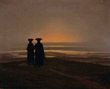 Le coucher du soleil (Caspar David Friedrich) - Muzeo.com