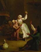 Le couple heureux (Pietro Longhi) - Muzeo.com