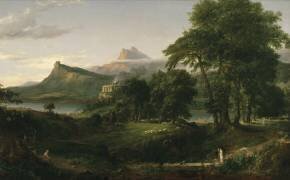 Le cours de l'Empire : l'état pastoral (Thomas Cole) - Muzeo.com