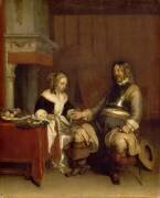 Le Galant militaire (Gérard ter Borch) - Muzeo.com