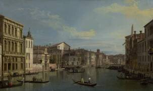 Le Grand Canal à Venise du Palazzo Flangini au Campo San Marcuola (Canaletto) - Muzeo.com