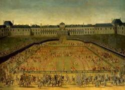 Le Grand Carrousel donné par Louis XIV dans la cour des Tuileries à Paris (Henri de Gissey (d'après)) - Muzeo.com