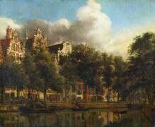 Le Herengracht à Amsterdam (Jan van der Heyden) - Muzeo.com