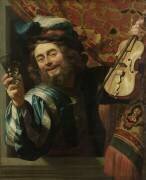 Le Joyeux violoniste (Gerrit van Honthorst) - Muzeo.com