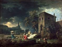Le Midi, une tempête ou les laveuses (Joseph Vernet) - Muzeo.com