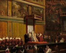 Le pape Pie VII dans la chapelle Sixtine (Jean-Auguste-Dominique Ingres) - Muzeo.com