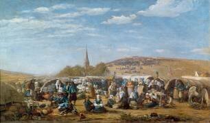 Le pardon de Sainte-Anne-La-Palud (Eugène Boudin) - Muzeo.com