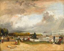 Le parterre d'eau à Versailles (Richard Parkes Bonington) - Muzeo.com