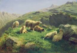 Le pâturage des moutons dans les Pyrénées (Rosa Bonheur) - Muzeo.com