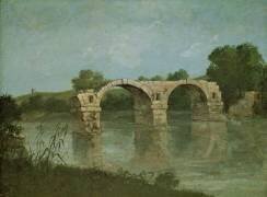 Le pont d'Ambrussum (Gustave Courbet) - Muzeo.com