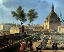 Le port de Bordeaux avec les remparts de Détail (Joseph Vernet) - Muzeo.com