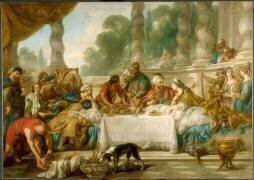 Le repas d'Esther et d'Assuérus (Jean-François de Troy) - Muzeo.com