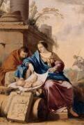 Le Repos de la Sainte Famille (Laurent de La Hyre) - Muzeo.com