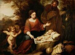 Le reste de la fuite en Égypte (Bartolomé Esteban Murillo) - Muzeo.com