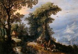 Le Retour de la chasse (Jan Brueghel l'Ancien) - Muzeo.com