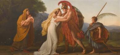 Le Retour du guerrier (Anne-Louis Girodet) - Muzeo.com