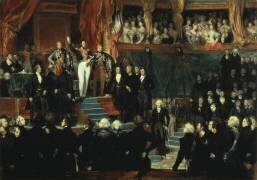 Le roi Louis-Philippe Ier prête serment de maintenir la Charte de 1830, le 9 août 1830 (esquisse) (Eugène Devéria) - Muzeo.com