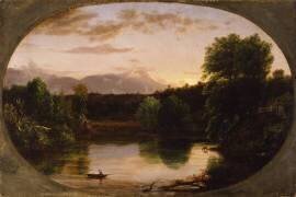 Le ruisseau de Catskill, coucher de soleil (Thomas Cole) - Muzeo.com