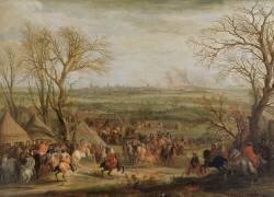 Le Siège de Cambrai par Louis XIV (Adam Frans van der Meulen) - Muzeo.com