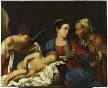 Le sommeil de l'Enfant Jésus (Carlo Saraceni) - Muzeo.com