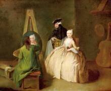 Le studio de l'artiste (Pietro Longhi) - Muzeo.com