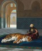 Le Tigre et le Gardien (Jean-Léon Gérôme) - Muzeo.com