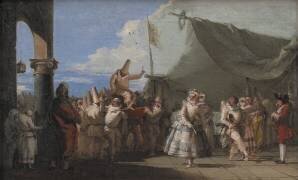Le triomphe de Pulcinella (Giambattista Tiepolo) - Muzeo.com