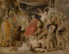 Le triomphe de Rome : Le jeune empereur Constantin honorant Rome (Pierre Paul Rubens) - Muzeo.com