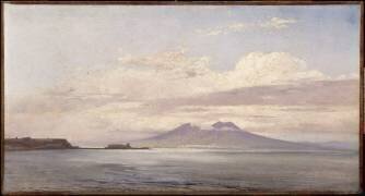 Le Vésuve et le golfe de Naples vus de la mer (Pierre Henri de Valenciennes) - Muzeo.com