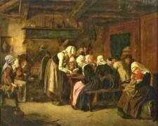 Le vendeur de crêpes le jour du marché à Quimperle (Jules Trayer) - Muzeo.com