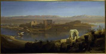 L'île de Philae, Nubie (David Roberts) - Muzeo.com