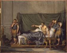 L'empereur Sévère reproche à Caracalla, son fils, d'avoir voulu l'assassiner (Jean-Baptiste Greuze) - Muzeo.com