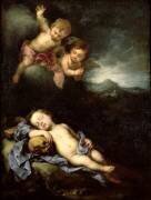 L'enfant Jésus endormi sur la croix (Bartolomé Esteban Murillo) - Muzeo.com