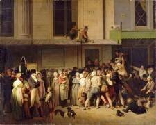 L'entrée du théâtre de l'ambigu-comique à une représentation gratis (Louis-Léopold Boilly) - Muzeo.com