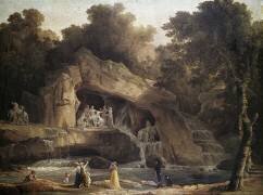 Les bains d'Apollon à Versailles (Hubert Robert) - Muzeo.com