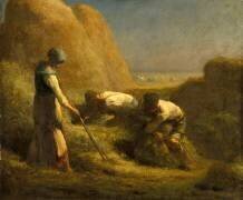 Les Botteleurs de foin (Jean-François Millet) - Muzeo.com