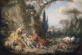 Les Charmes de la vie champêtre (François Boucher) - Muzeo.com