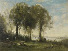 Les Chevriers des Iles Borromées (Jean-Baptiste Camille Corot) - Muzeo.com