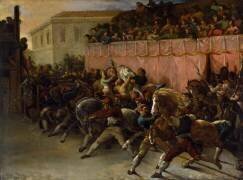 Les coureurs sans cavalier à Rome (Théodore Géricault) - Muzeo.com