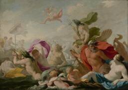Les dieux marins rendent hommage à l'amour (Eustache Le Sueur) - Muzeo.com