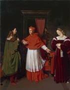 Les fiançailles de Raphaël et de la nièce du cardinal Bibbiena (Jean-Auguste-Dominique Ingres) - Muzeo.com
