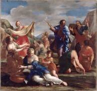 Les Israélites recueillant la manne (Giovanni Francesco Romanelli) - Muzeo.com