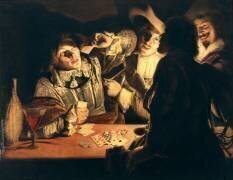 Les joueurs de cartes (Adam de Coster) - Muzeo.com